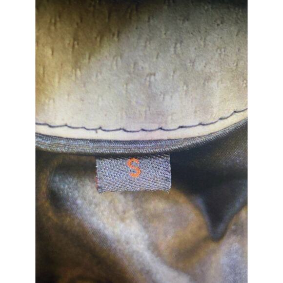 Adrienne Landau Genuine Leather Coat Womens S Metallic Art Colorblock Silver NWT - Picture 11 of 11